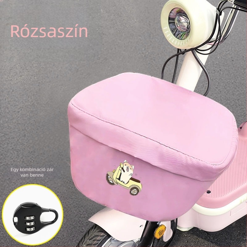 Elektromos kerékpár kosárvédő — mikroszálas bőr, univerzális por- és napvédelmi védelem