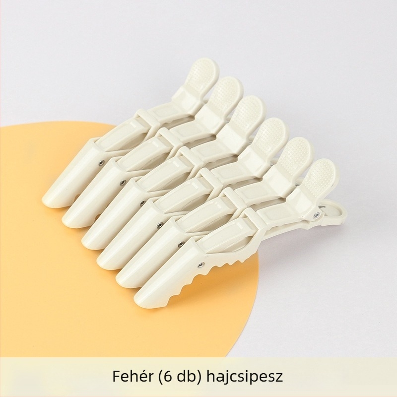 Alligátor hajcsat, láthatatlan rögzítés, oldalsó formázó klipek, rétegzett frufruhoz való klipek, 6 darab