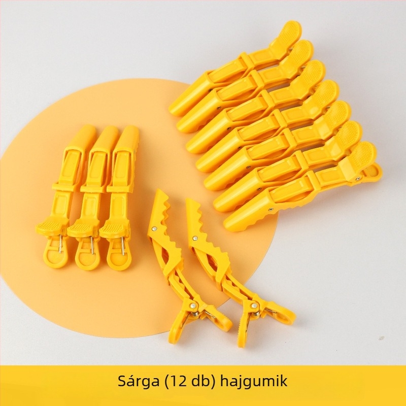 Alligátor hajcsat, láthatatlan rögzítés, oldalsó formázó klipek, rétegzett frufruhoz való klipek, 6 darab