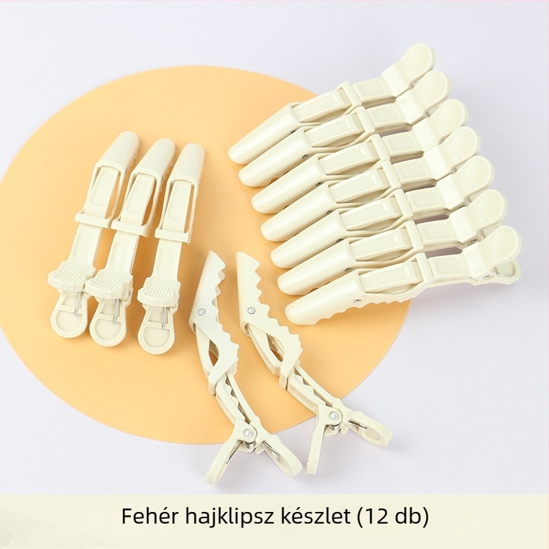 Alligátor hajcsat, láthatatlan rögzítés, oldalsó formázó klipek, rétegzett frufruhoz való klipek, 6 darab
