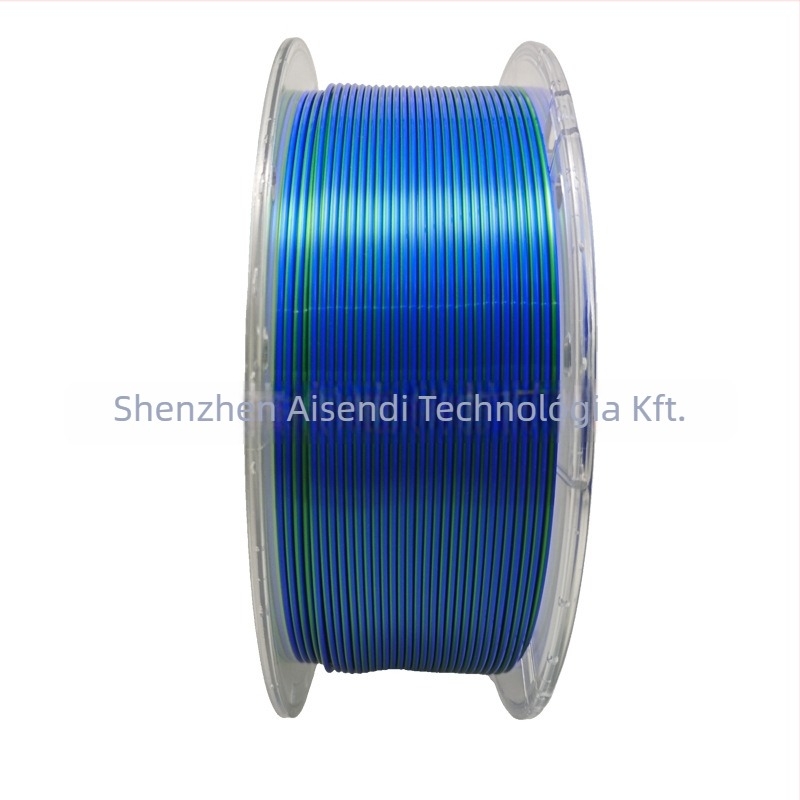3D nyomtató filament PLA selyem felülettel, kör keresztmetszet, 330 m hossz, sűrűség 1,25 g/cm³