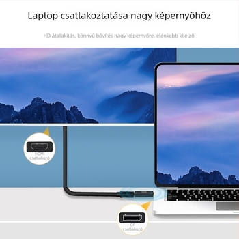 Jinghua DP–HDTV adapter, 4K/1080p támogatás, aranyozott csatlakozók, 0,1 m kábel