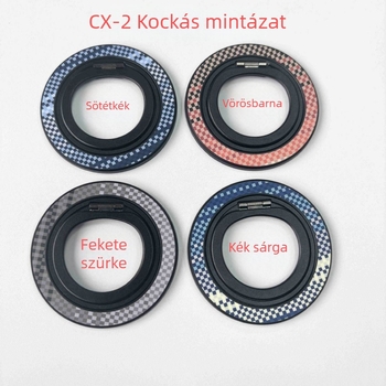 CX-2 Új modell karbonszálas mintázatú MagSafe asztali mágneses gyűrűtartó, 360°-os forgás
