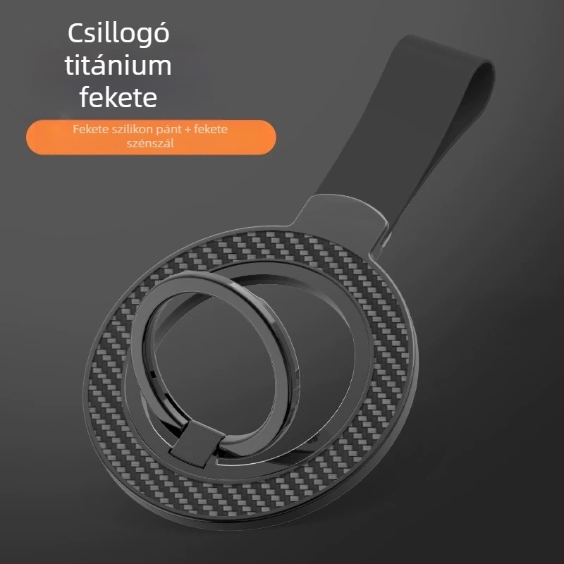 Mágneses gyűrűtartó, cinkötvözet + szilikon, univerzális, testreszabható