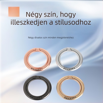 MagSafe mágneses gyűrűtartó, ötvözetből, univerzális kivitel