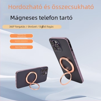 MagSafe mágneses gyűrűtartó, ötvözetből, univerzális kivitel