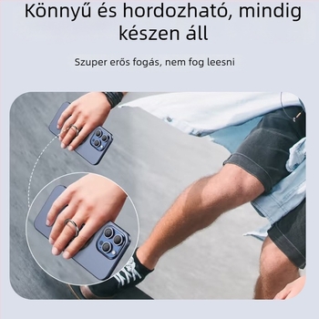 MagSafe mágneses gyűrűtartó, ötvözetből, univerzális kivitel