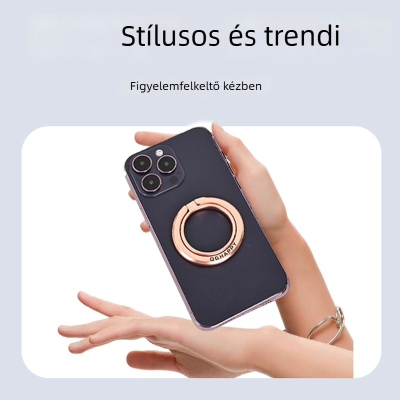 MagSafe mágneses gyűrűtartó, ötvözetből, univerzális kivitel