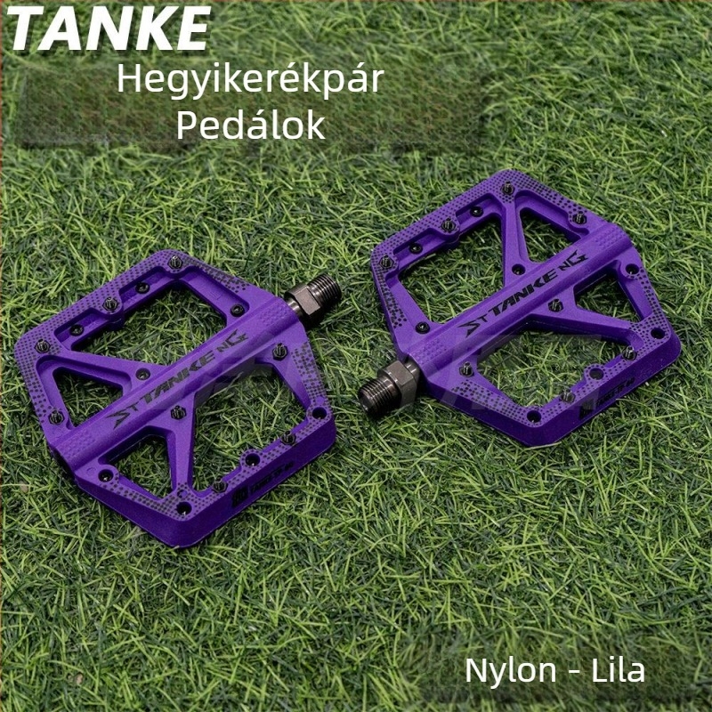 TANKE kerékpár pedál, Nylon/alumínium ötvözet, CNC megmunkálás, DU csapágy, tengely