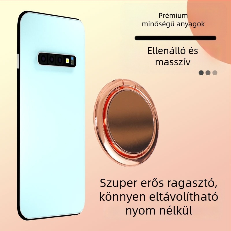 Telefon gyűrűs tartó, cink ötvözet, HY9001, univerzális mobiltelefon-tartó