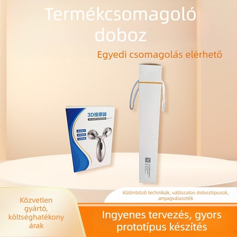 Személyre szabott színes dobozos csomagolás ablakkal digitális termékekhez; kartondoboz; logó nyomtatás; 300–400 g/m² papír; színes nyomtatás