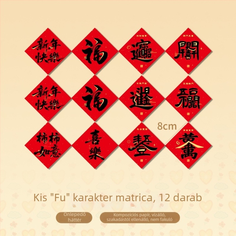 Ajtóhoz szóló áldáskürt – A ló éve 2026, új stílusú kínai dekoráció a Tavaszi Fesztiválra; Anyag: bevont papír; Márka: Yue xiaoyi; Kivitelezés: nyomtatás; Stílus: kínai