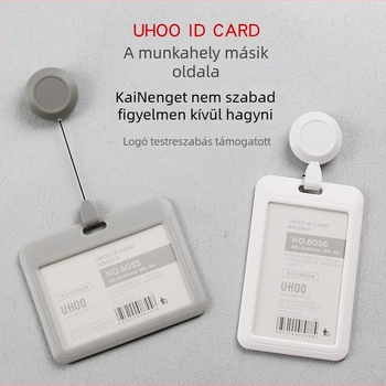 Visszahúzható azonosító kártyatartó orvosok és ápolók számára, badge-klip, műanyagból, logó nyomtatás, testreszabás