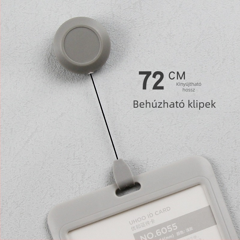 Visszahúzható azonosító kártyatartó orvosok és ápolók számára, badge-klip, műanyagból, logó nyomtatás, testreszabás