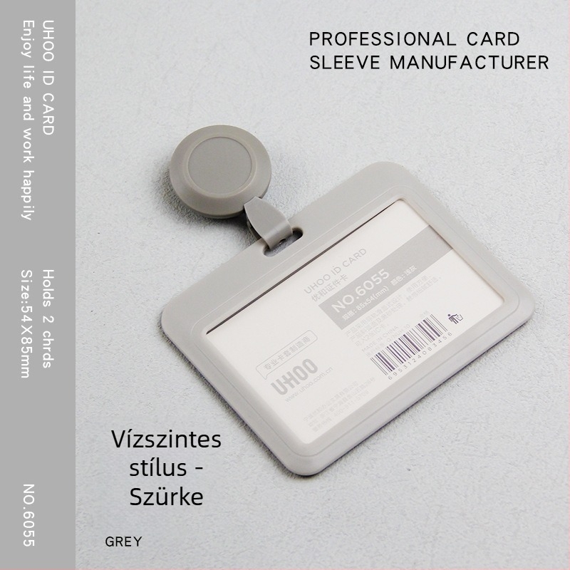 Visszahúzható azonosító kártyatartó orvosok és ápolók számára, badge-klip, műanyagból, logó nyomtatás, testreszabás