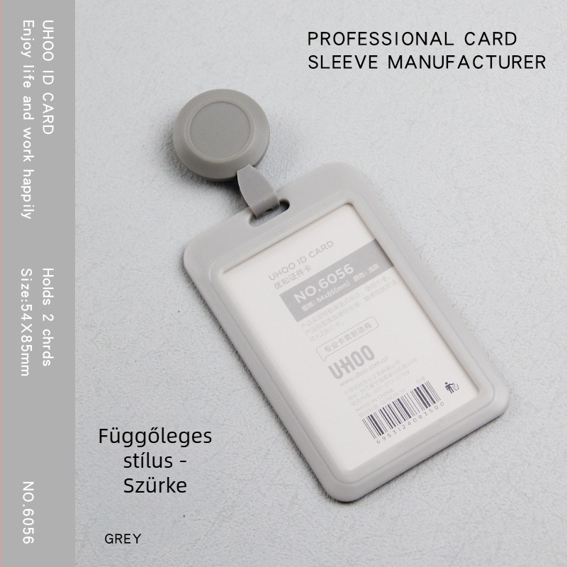 Visszahúzható azonosító kártyatartó orvosok és ápolók számára, badge-klip, műanyagból, logó nyomtatás, testreszabás