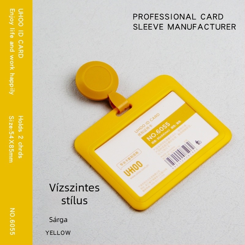 Visszahúzható azonosító kártyatartó orvosok és ápolók számára, badge-klip, műanyagból, logó nyomtatás, testreszabás