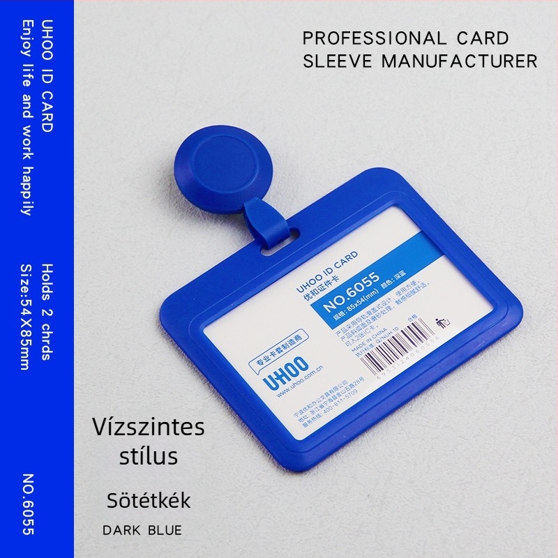 Visszahúzható azonosító kártyatartó orvosok és ápolók számára, badge-klip, műanyagból, logó nyomtatás, testreszabás