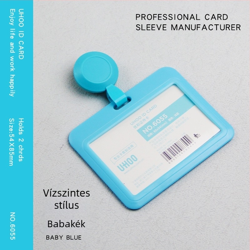 Visszahúzható azonosító kártyatartó orvosok és ápolók számára, badge-klip, műanyagból, logó nyomtatás, testreszabás