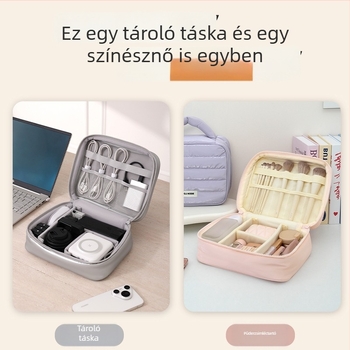 Xinghui többfunkciós kozmetikai táska — kocka alakú, anyag: Down cloth + composite cotton, utazáshoz