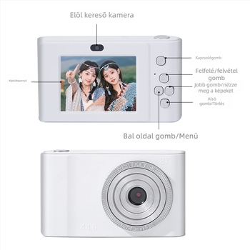 Digitális kamera CMOS szenzorral, 1.0/1.7 colos, 24 MP+, 8x optikai zoom, 2,3 colos LCD, USB 3.0