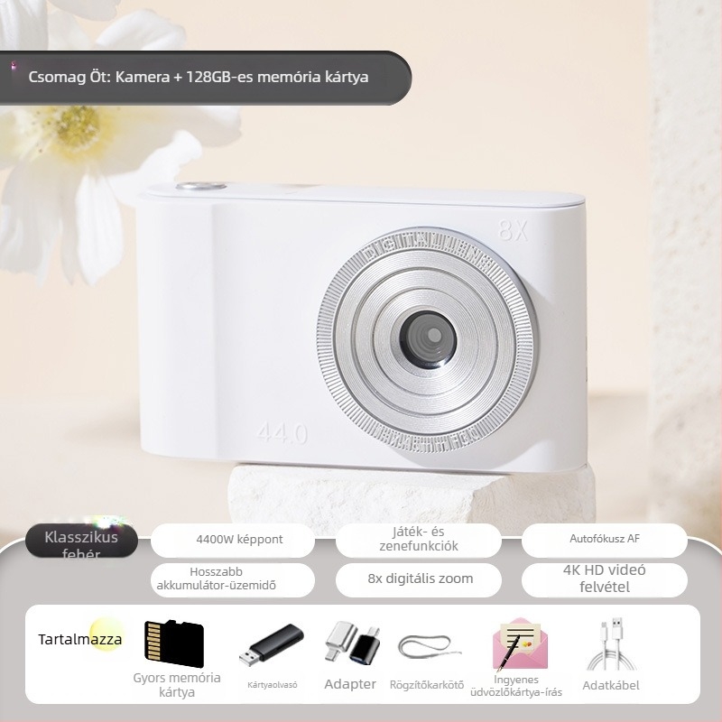 Digitális kamera CMOS szenzorral, 1.0/1.7 colos, 24 MP+, 8x optikai zoom, 2,3 colos LCD, USB 3.0