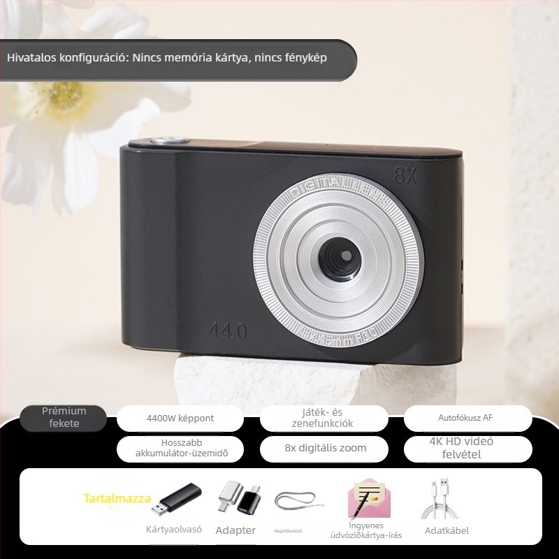 Digitális kamera CMOS szenzorral, 1.0/1.7 colos, 24 MP+, 8x optikai zoom, 2,3 colos LCD, USB 3.0