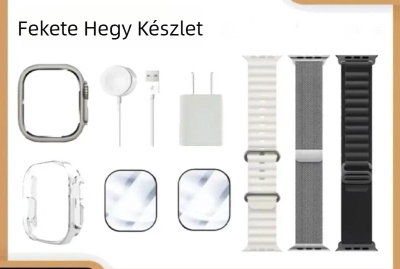 Okosóra AMOLED kijelzővel, szilikon szíj, Bluetooth + NFC, pulzus- és vérnyomásmérés, alvásfigyelés