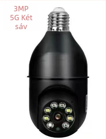 Vezeték nélküli izzó-stílusú kamera, 1080p, 3,6 mm objektív, éjjellátás IR 20 m-ig, tápellátás 110-240V