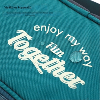 Elektronikus kiegészítők tároló táska, modell Big, poliészter, különválasztott rekeszek, power bank számára, utazáshoz