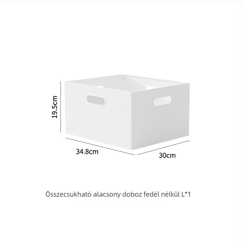 Japán stílusú összecsukható asztali tároló doboz, 18 L, polisztirol, egymásra helyezhető