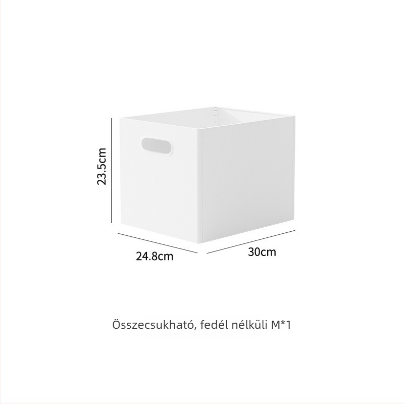 Japán stílusú összecsukható asztali tároló doboz, 18 L, polisztirol, egymásra helyezhető