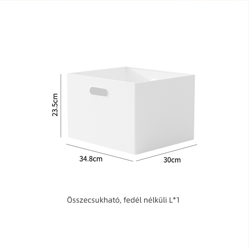Japán stílusú összecsukható asztali tároló doboz, 18 L, polisztirol, egymásra helyezhető