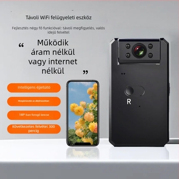 IP-kamera WiFi-vel a távoli megfigyeléshez, HD kép, 80° látószög, infravörös éjszakai látás 5 m