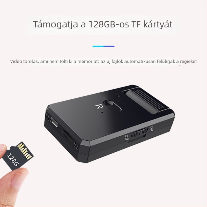 IP-kamera WiFi-vel a távoli megfigyeléshez, HD kép, 80° látószög, infravörös éjszakai látás 5 m