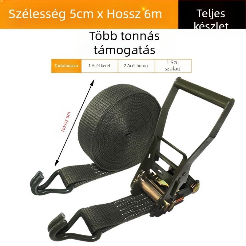 Önzáró kötélfeszítő a rakomány rögzítéséhez – univerzális rögzítő csat