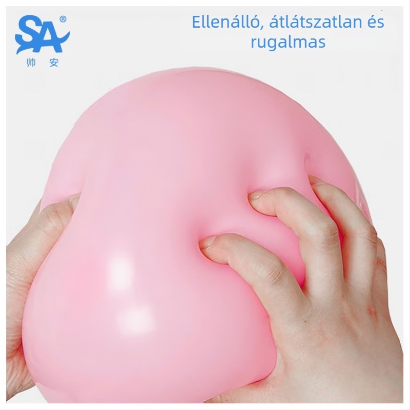 Shuai latex lufiszett logónyomással és egyedi csomagolással – kerek alak, IP engedélyezve