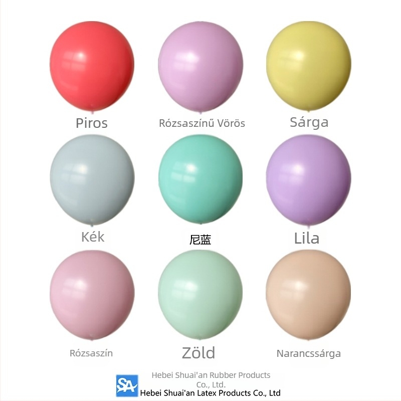 Shuai latex lufiszett logónyomással és egyedi csomagolással – kerek alak, IP engedélyezve