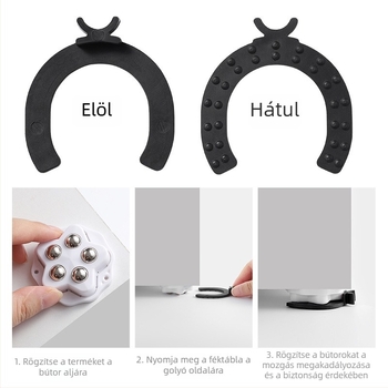 Ragasztó bútorkerék – univerzális kerekek különböző bútorokhoz, fúrás nélküli rögzítés, kávézóasztalokhoz és más bútorokhoz, Dezhiding