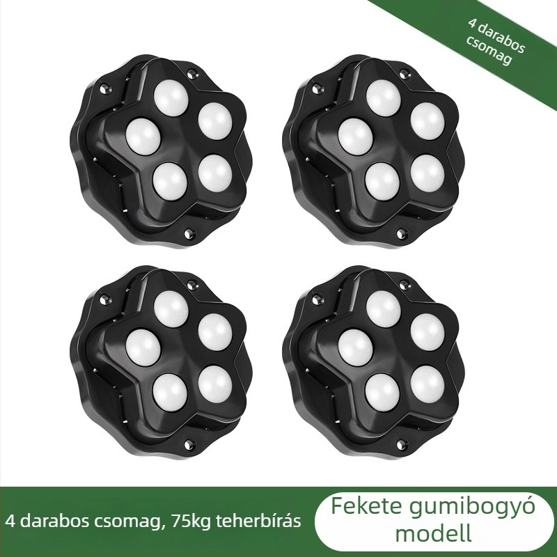 Ragasztó bútorkerék – univerzális kerekek különböző bútorokhoz, fúrás nélküli rögzítés, kávézóasztalokhoz és más bútorokhoz, Dezhiding