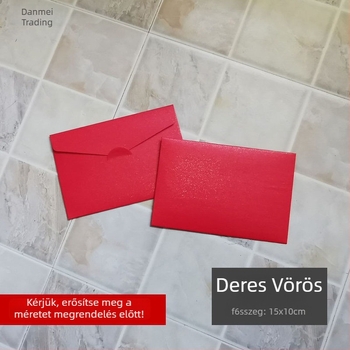 Üdvözlőlap boríték gyöngyház papírból, ablakkal, fóliázott, ajándékba való