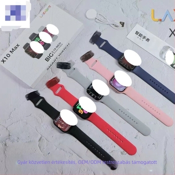 X10 Max okosóra Bluetooth hívásokkal, pulzus- és vérnyomásmérés, lépésszámláló és alvásfigyelés