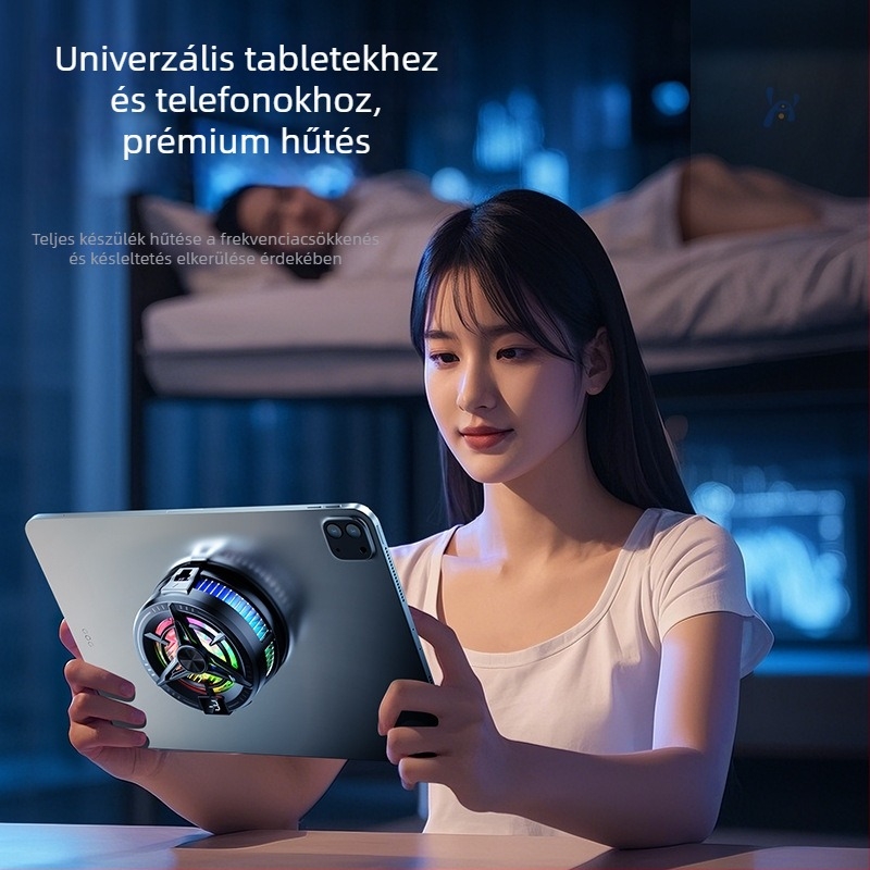 Okostelefonnal hűtő félvezető hűtéssel, rendkívül csendes, mágneses rögzítés, három sebesség, modell SR02 Pro-5, 15W Type-C