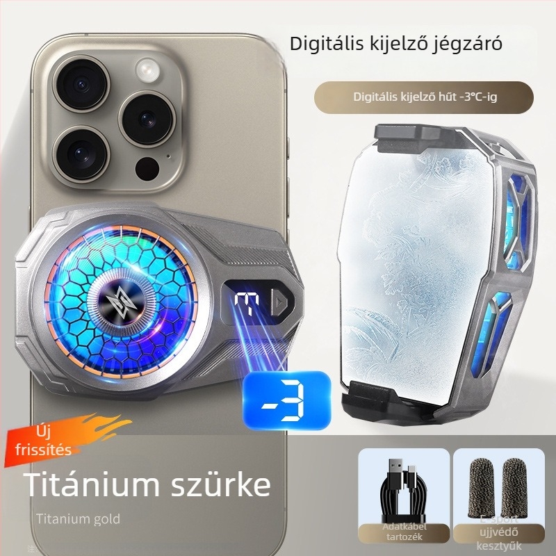 Divine Power SL16 Mobiltelefonos félvezető hűtő digitális kijelzővel, légáramú hűtés