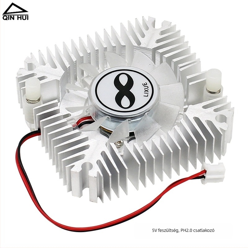 Alumíniumból készült grafikus kártya hűtő, olajos csapágy, 4300 RPM, 10 dB zaj