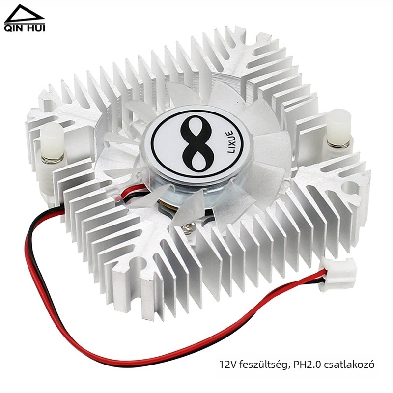 Alumíniumból készült grafikus kártya hűtő, olajos csapágy, 4300 RPM, 10 dB zaj