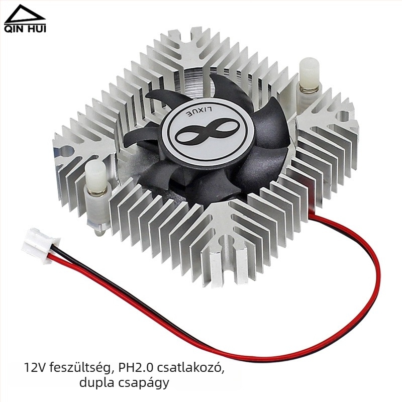 Alumíniumból készült grafikus kártya hűtő, olajos csapágy, 4300 RPM, 10 dB zaj