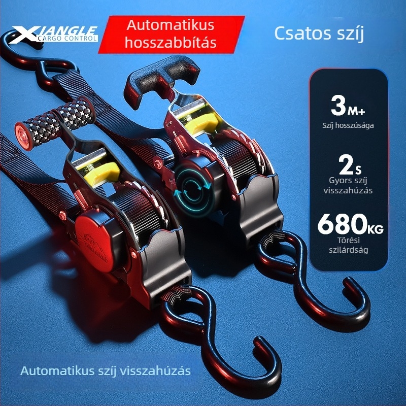 Xie Li automata feszítő heveder teherközvetítéshez, poggyászhoz és motorkerékpárhoz
