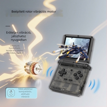 Powkiddy V90S nyílt forráskódú kézi játékkonzol, mini hajtogatós PSP-stílus, nosztalgikus retro arcade