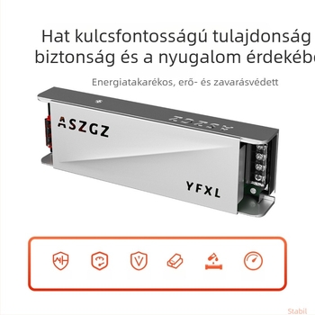 LED tápegység lágy indulással LED-szalagokhoz, 24V DC, bemenet 176–264V, kimenet 2.5–16.6A, max teljesítmény 400W, hatékonyság >93%